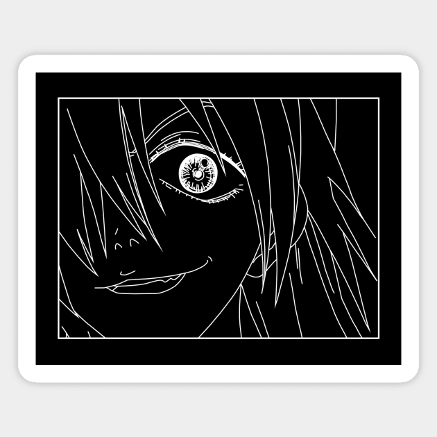 FLCL Haruko Glare White Magnet by citrus